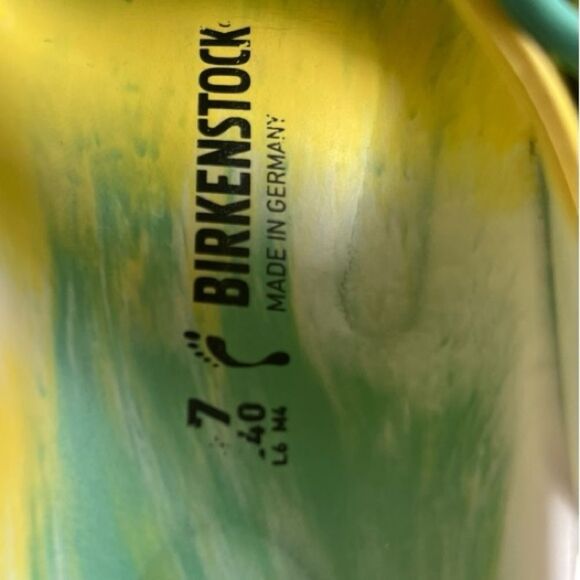 Birkenstock Yellow and Green Sandals - Picture 5 of 6